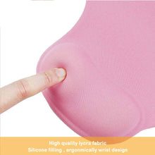 Gel-filled silicone mouse pad in colorful design