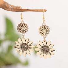 Retro Sunflower Earrings INS Fashion Jewelry Gift Women